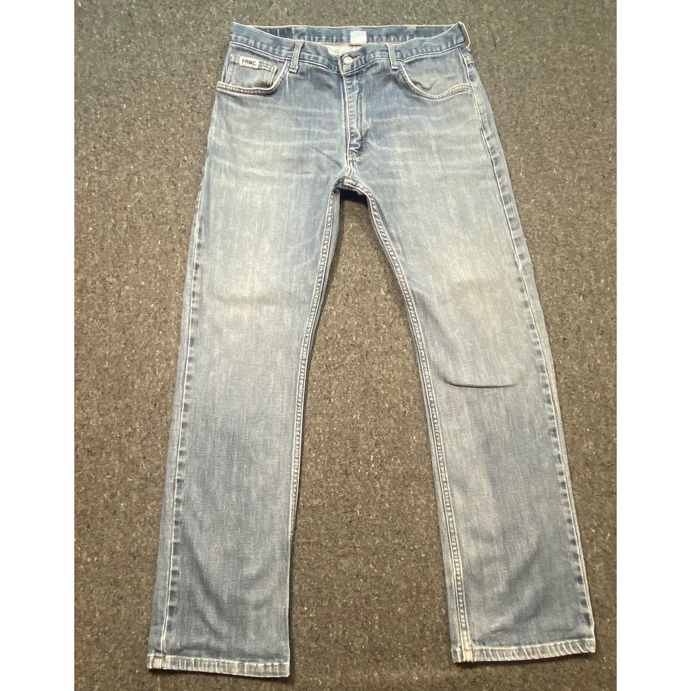 Tyndale FRMC Flame Resistant Jeans W35 L32 Mens Blue Workwear CAT 2 Denim Pants